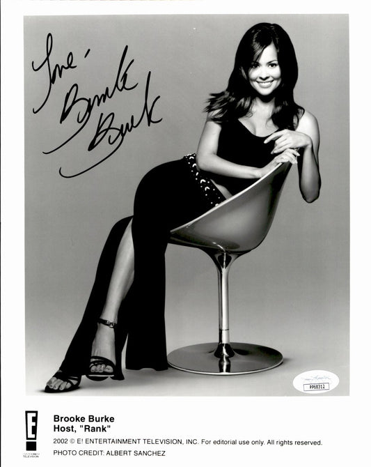 Brooke Burke TV Host Model Signed/Autographed 8x10 Photo JSA 161295