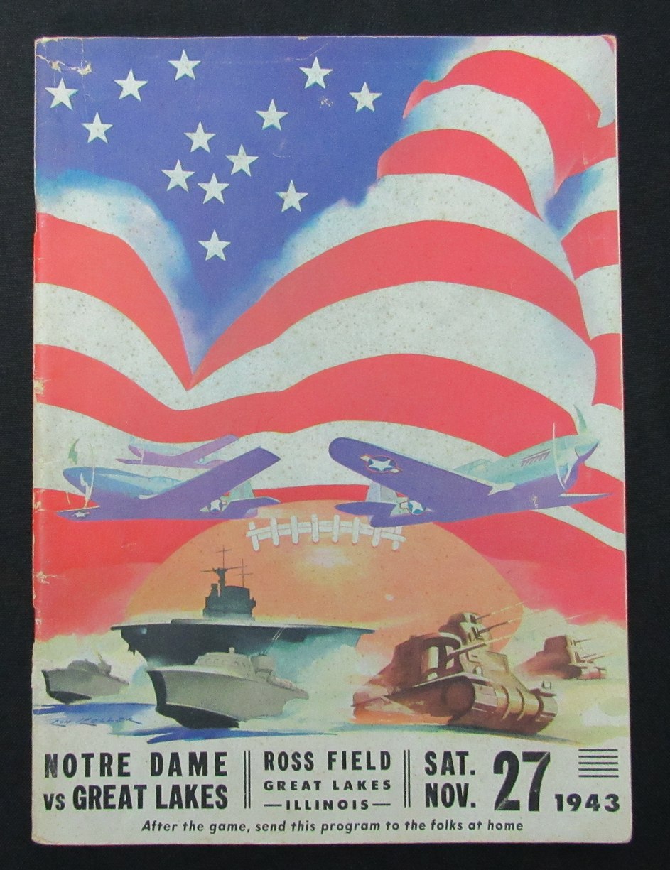 11/27/1943 Notre Dame vs. Great Lakes Program 186007