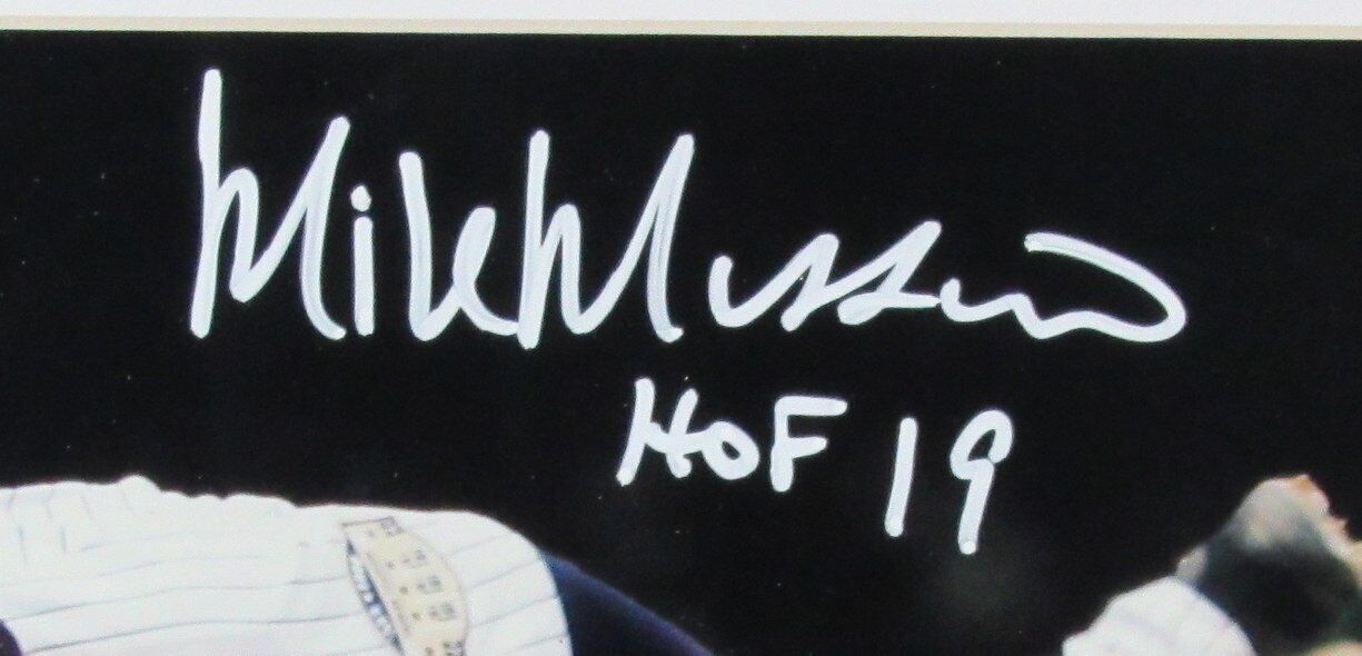 Mike Mussina HOF Autographed/Inscribed 8x10 Photo Yankees Framed JSA 180802