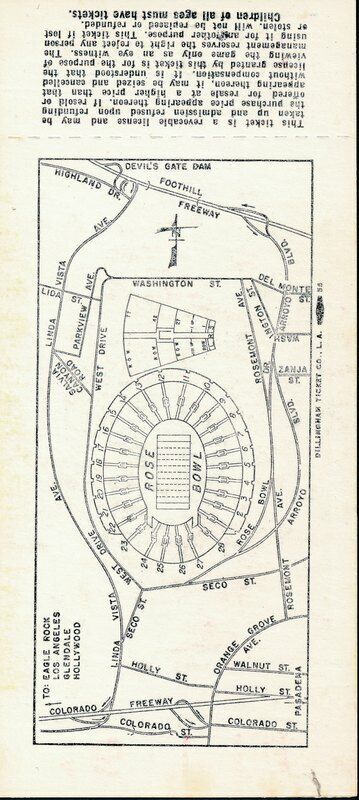1976 Rose Bowl Unused Full Ticket  USC vs. Michigan 142722