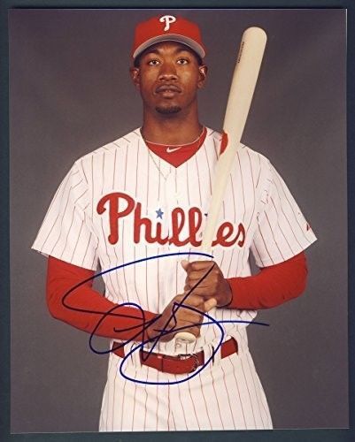 Domonic Brown Phillies Autographed/Signed 8x10 Photo 124549