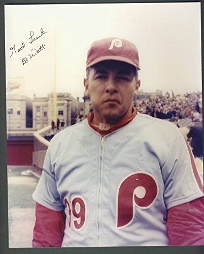Eddie Watt Phillies Autographed/Signed 8x10 Photo 123602