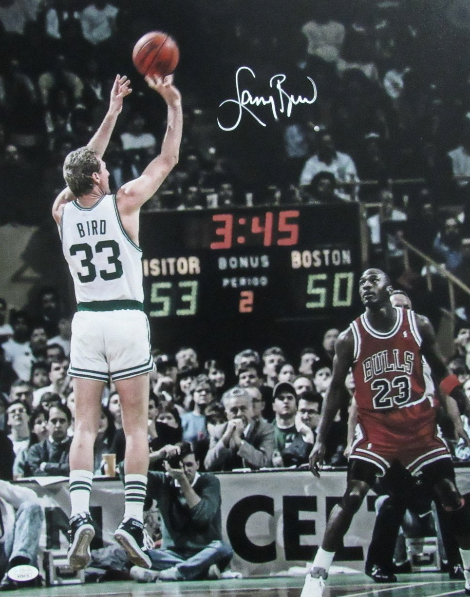 Larry Bird HOF Signed/Auto 16x20 Photo Boston Celtics JSA 187690