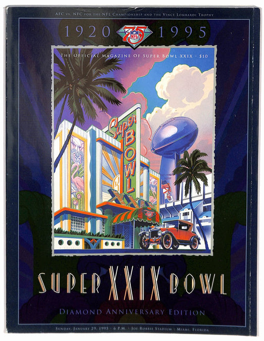 Super Bowl XXIX Game Program San Francisco 49ers vs San Diego Chargers 182091