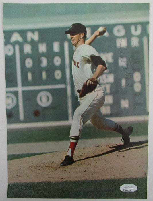 Jim Lonborg Autographed Magazine Photo Boston Red Sox JSA