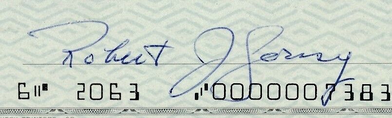 Bob Cousy HOF Boston Celtics Signed/Autographed 1979 Bank Check JSA 165568