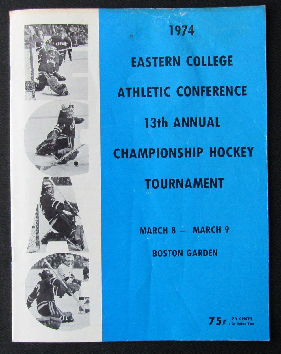 1974 ECAC Ice Hockey Championship Tournament Program 176221