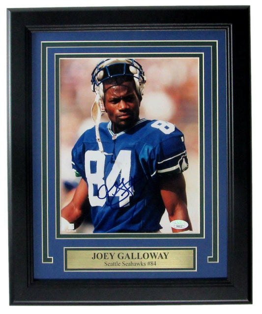 Joey Galloway Seattle Seahawks Signed/Auto 8x10 Photo Framed JSA 163382