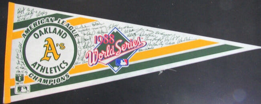 1988 Oakland A's Amerian League Champions Signature Felt 12"X30" Pennant 157981