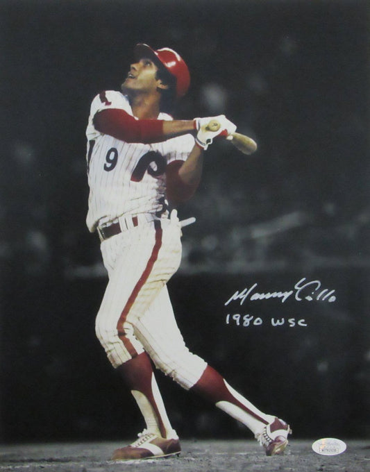 Manny Trillo Philadelphia Phillies Signed/Inscribed 11x14 Photo JSA 167292