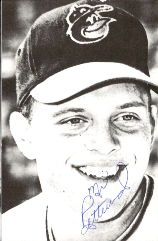 Merv Rettenmund Baltimore Orioles Signed/Auto 3x5  Photo 178744