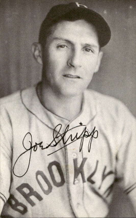 Joe Stripp Dodgers d. 1989 Signed/Autographed 3x5  Photo 179245