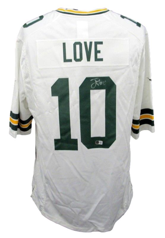 Jordan Love Signed/Auto White Nike OnField Jersey Packers SZ XL Beckett 188318