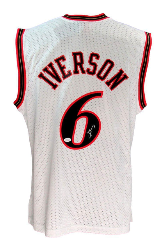 Allen Iverson HOF Autographed Black Mitchell & Ness Jersey 76ers JSA 181848