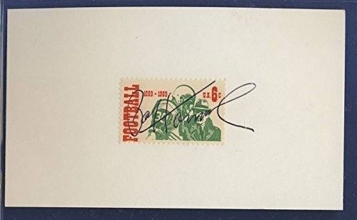 Paul Hornung Packers Signed/Autographed 3x5 Index Card