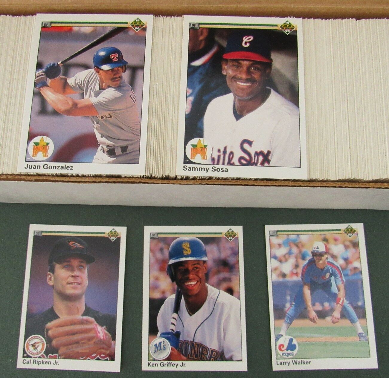 1990 Upper Deck MLB Baseball Complete Card Set Low Series (1-700) 163782