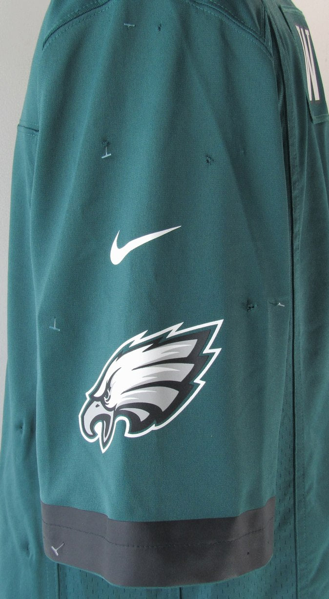 Carson Wentz Autographed Custom Football Jersey Eagles Damaged Fanatics