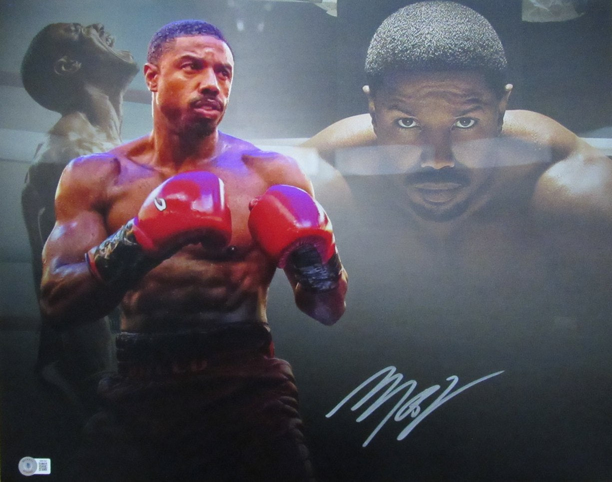 Michael B. Jordan Autographed 16x20 Photo "Creed" Beckett 181191