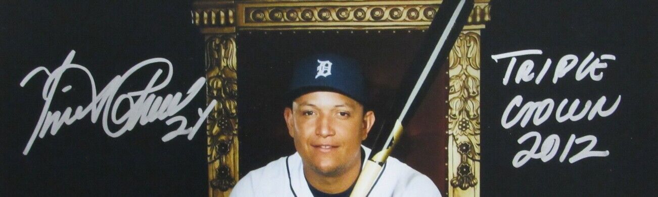 Miguel Cabrera Detroit Tigers Signed/Inscribed 16x20 Photo JSA 159543