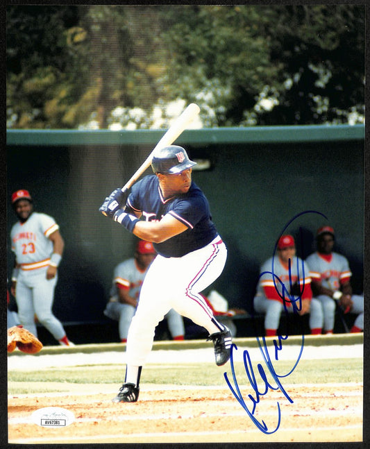 Kirby Puckett HOF Signed/Autographed 8x10 Vintage Photo Twins JSA 191821