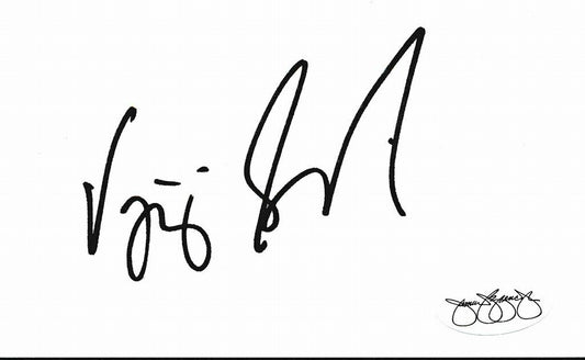 Vijay Singh 2000 PGA Masters Tournament Champ Signed 3x5 Index Card JSA 143790