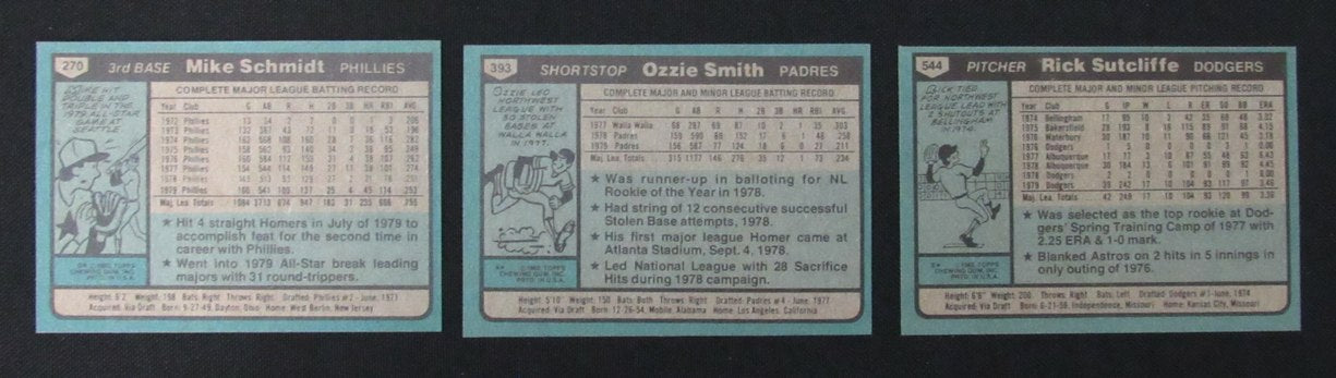 1980 TOPPS Baseball Complete Set (1-726) Henderson RC Sutcliffe RC 189352