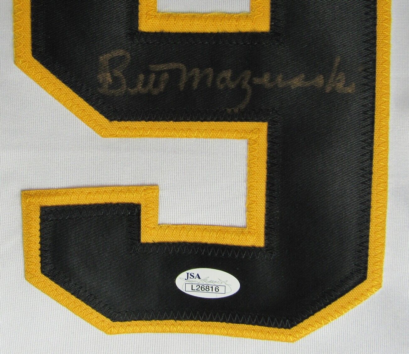 Bill Mazeroski HOF Signed/Autographed Pirates HOF Jersey JSA 159670