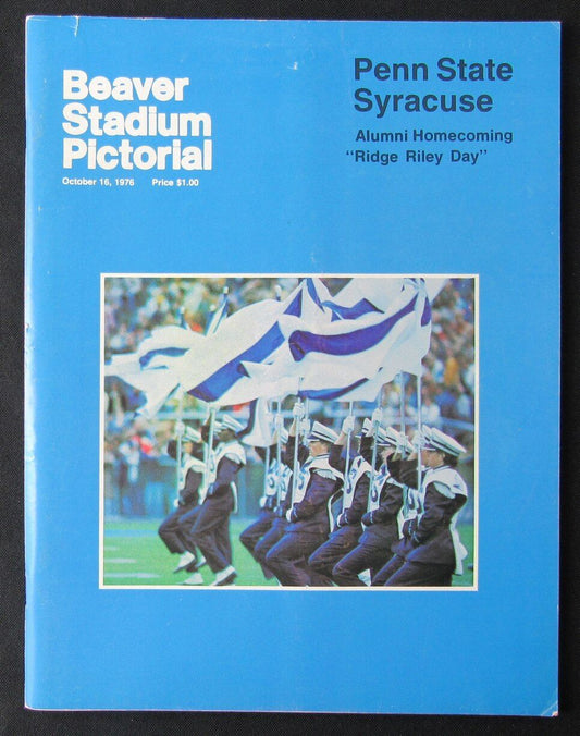 1976 Penn State vs. Syracuse College Football Game Program 10/16