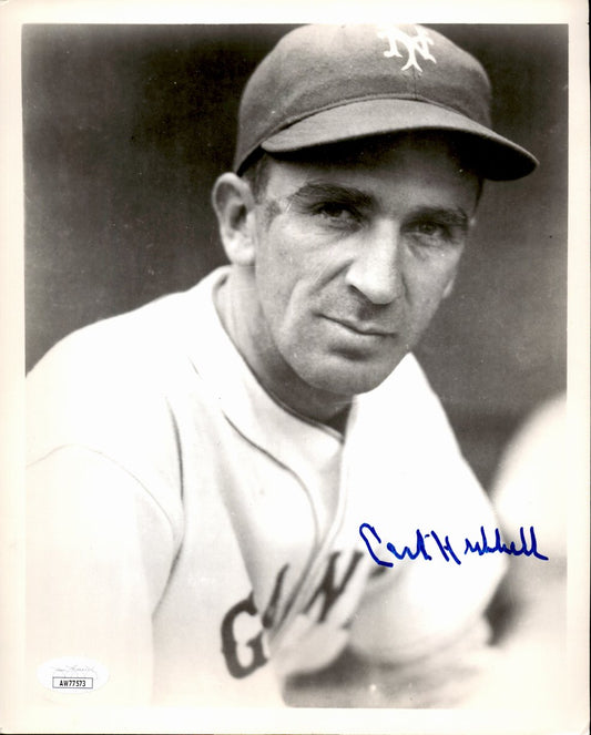 Carl Hubbell HOF Signed/Autographed 8x10 Photo New York Giants JSA 191418