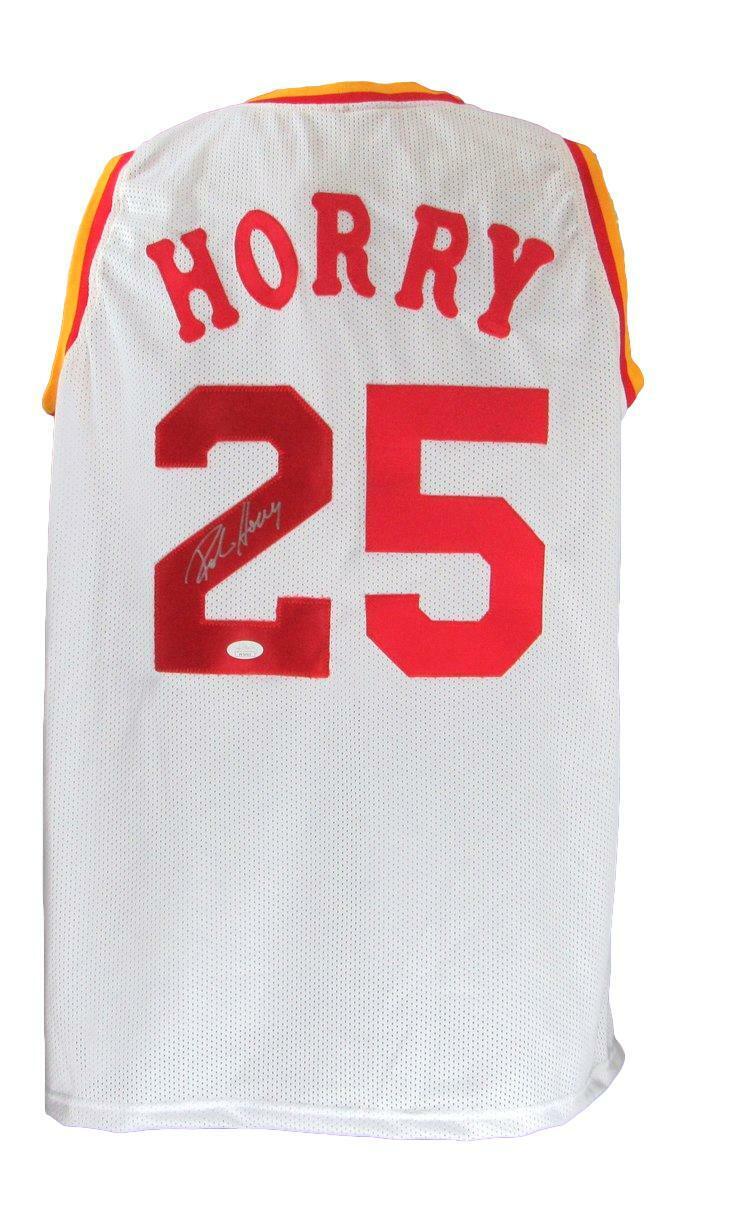 Robert Horry Signed/Autographed Rockets Custom Basketball Jersey JSA 166364