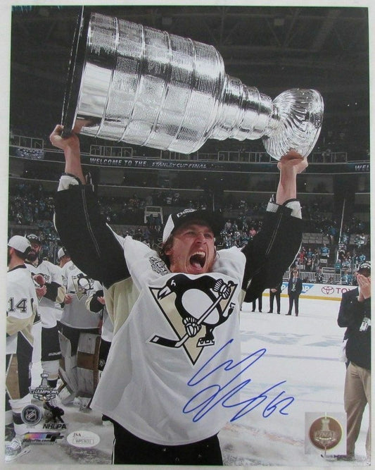 Carl Hagelin Penguins Stanley Cup Autographed/Signed 16x20 Photo JSA 133761