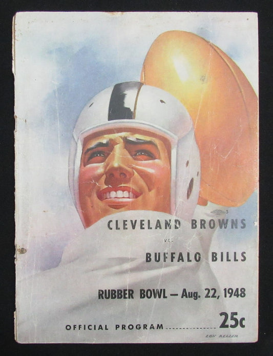 August 22,1948 Browns vs. Bills NFL Football Game Program 190382