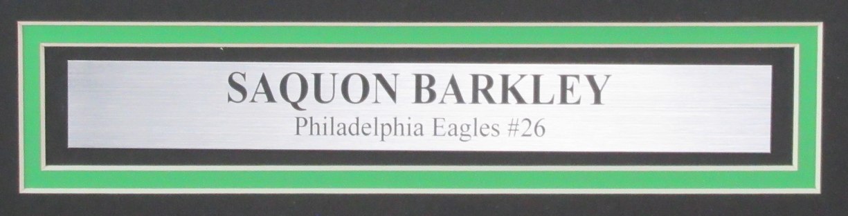 Saquon Barkley Signed/Auto 16x20 Photo Framed Philadelphia Eagles Beckett 190036