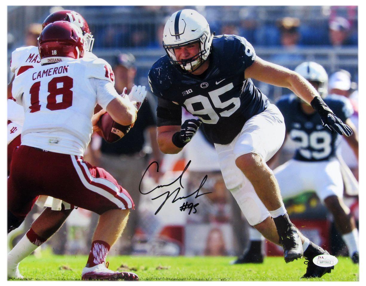 Carl Nassib Penn State PSU Autographed/Signed 11x14 Photo JSA 134932