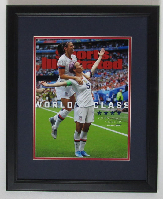 Alex Morgan/Megan Rapinoe USA Women's Soccer Unsigned 11x14 SI Cover Framed