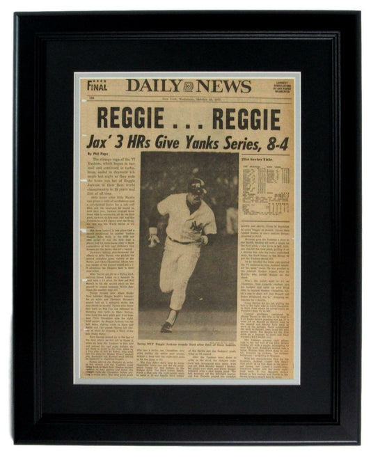 New York Daily News 1977 Yankees World Series Champs Framed Newspaper 152624