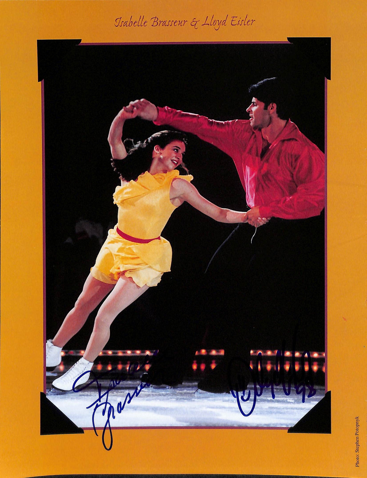 Lloyd Eisler/Isabelle Brasseur 2X Olympic Bronze Medal Signed 8x10 Photo 170773