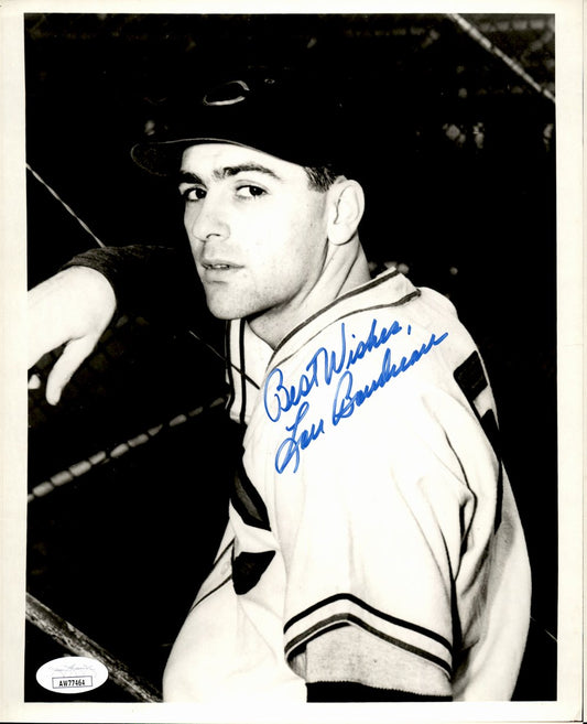 Lou Boudreau HOF Signed/Inscribed 8x10 Photo Chicago Cubs JSA 191523