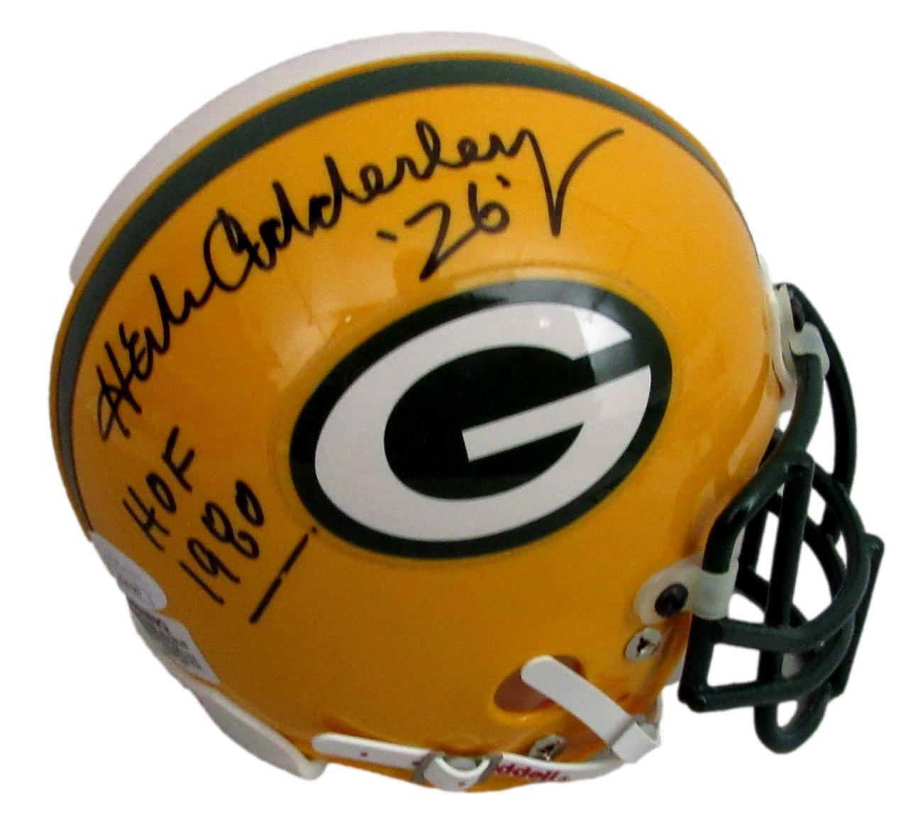 Herb Adderley HOF Autographed/Inscribed Mini Football Helmet Packers JSA