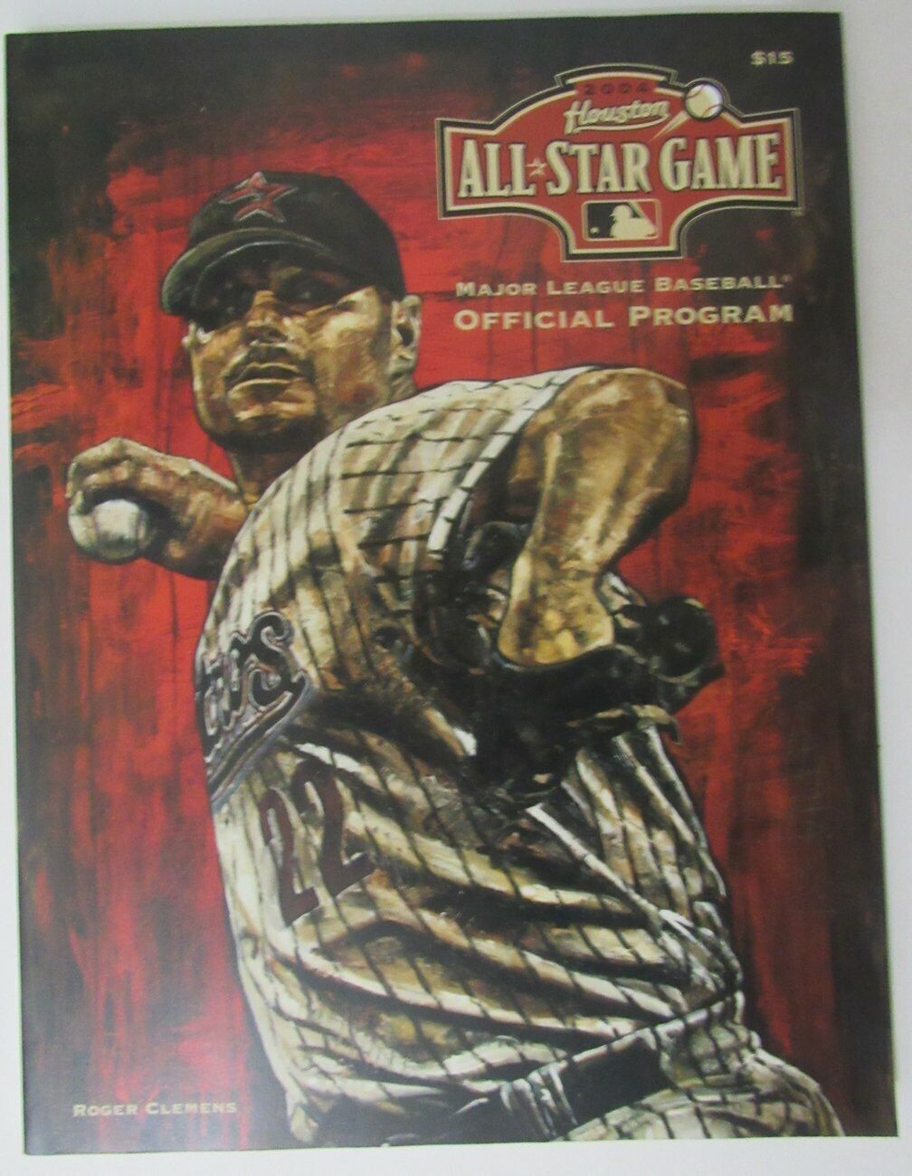 2004 Major League Official All Star Game Program Roger Clemens 153400