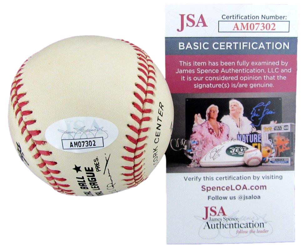 Billy Williams HOF Autographed/Inscribed ONL Baseball Cubs JSA 182624