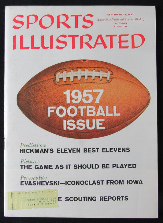 September 23, 1957 Sports Illustrated Magazine Football Issue 190392