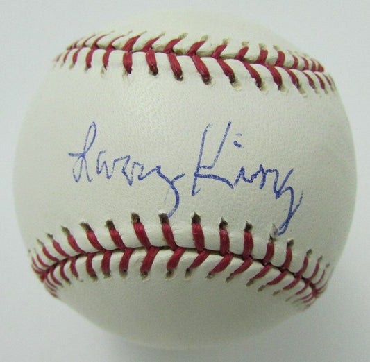 Larry King Autographed OML Baseball Television Radio Host JSA