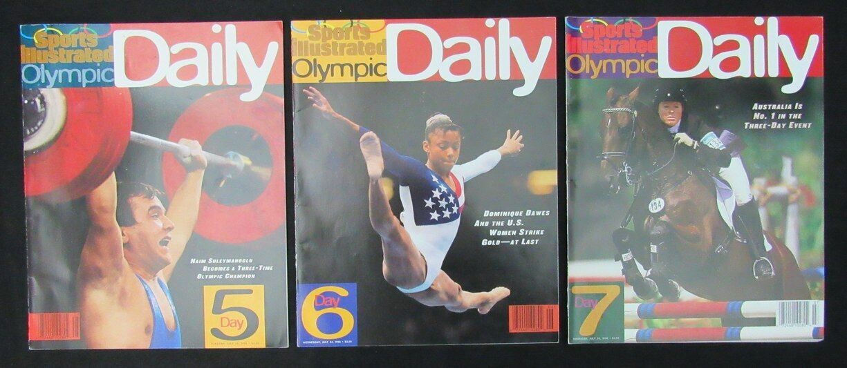 Lot of 9 Sports Illustrated 1996 Atlanta Olympics Daily/Kukoc, Dawes 1818808