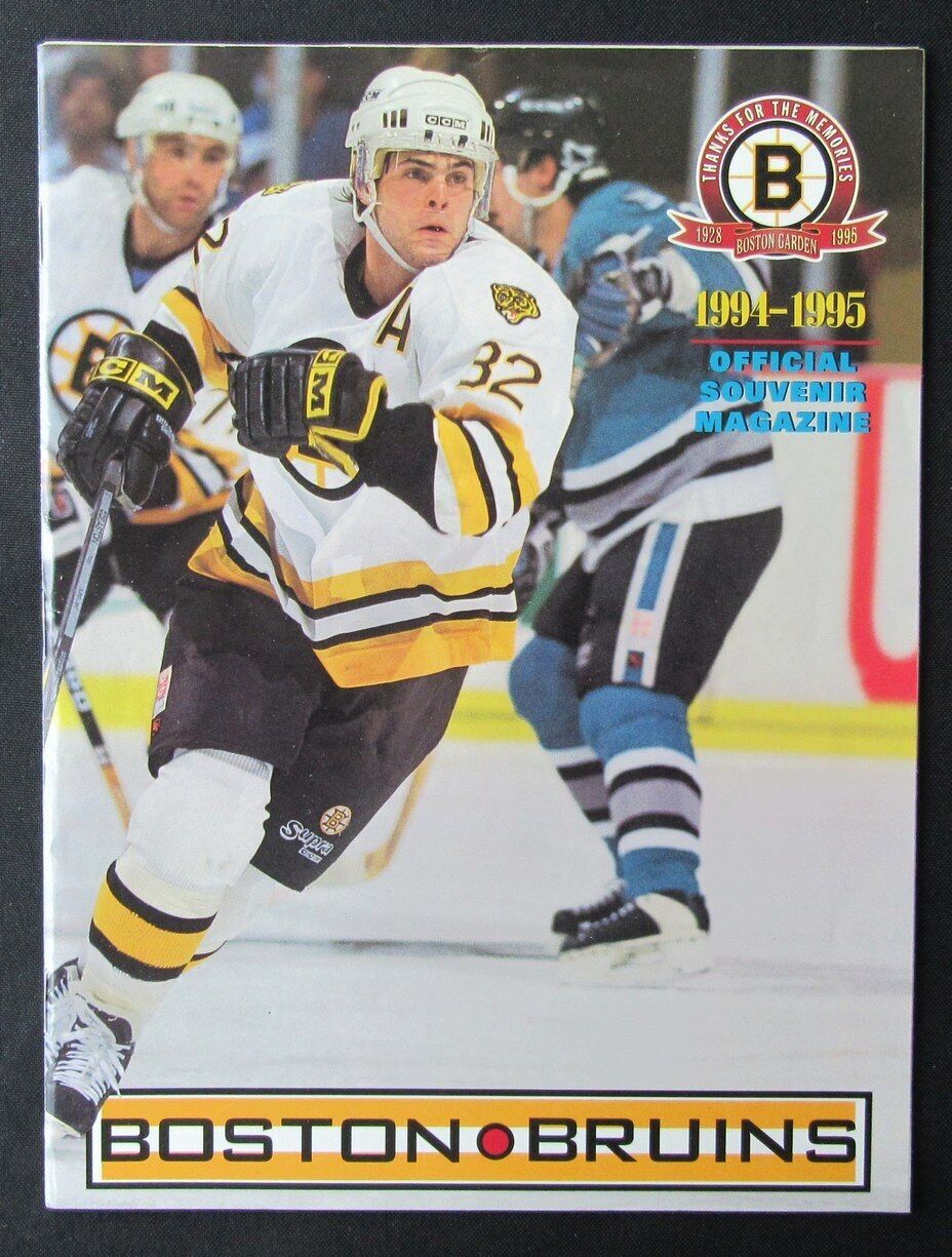 1994/1995 Boston Bruins Ice Hockey Game Program 176423