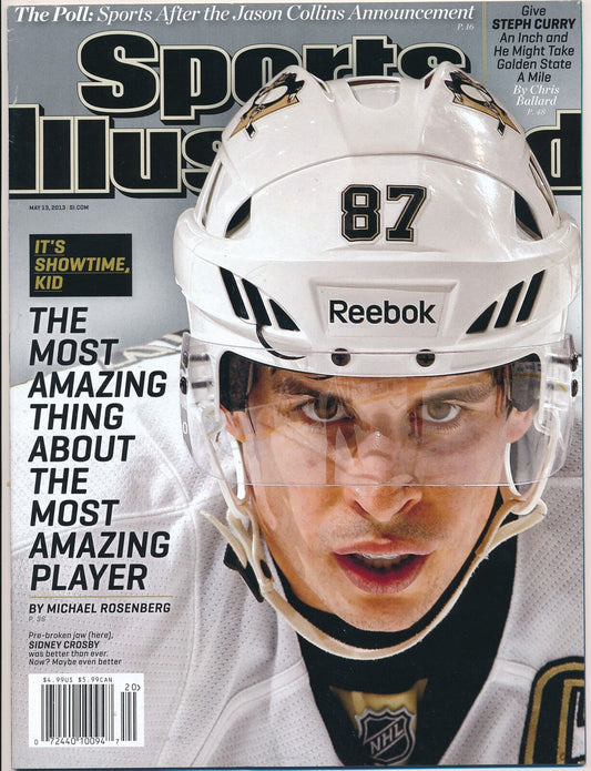 May 13, 2013 Sidney Crosby Sports Illustrated NO LABEL Newsstand Penguins