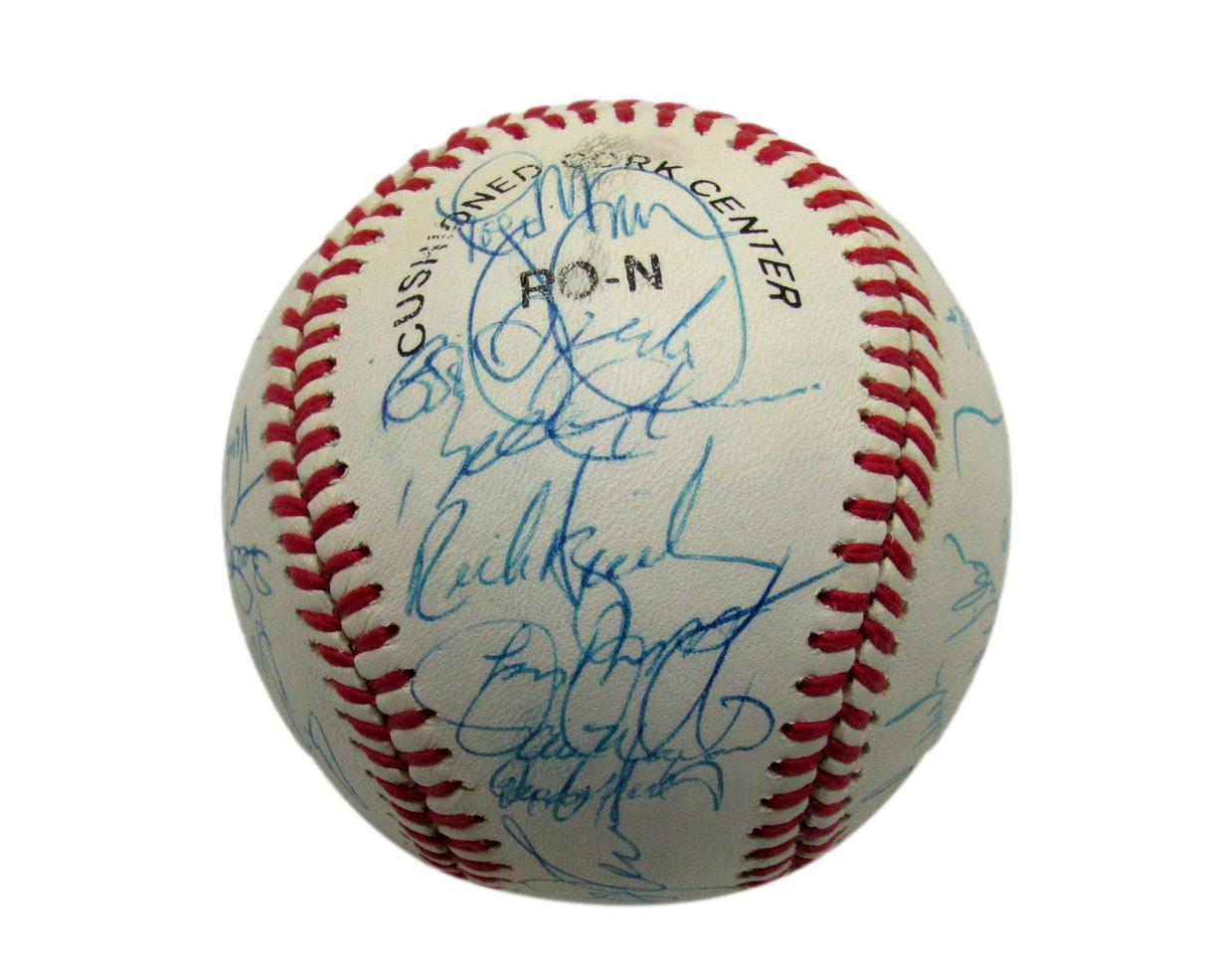 1989 Mets Team Signed by 29 Players ONL Baseball Johnson Carter (HOF) 187269