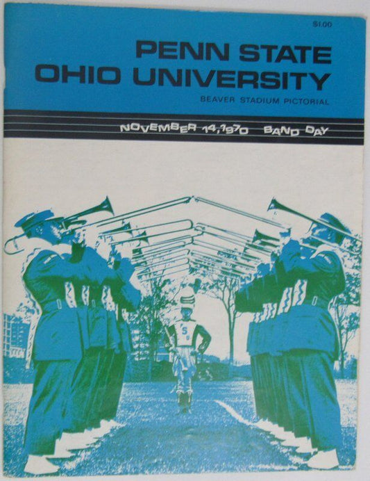 1970 Penn State Nittany Lions vs. Ohio University Football Program 137774