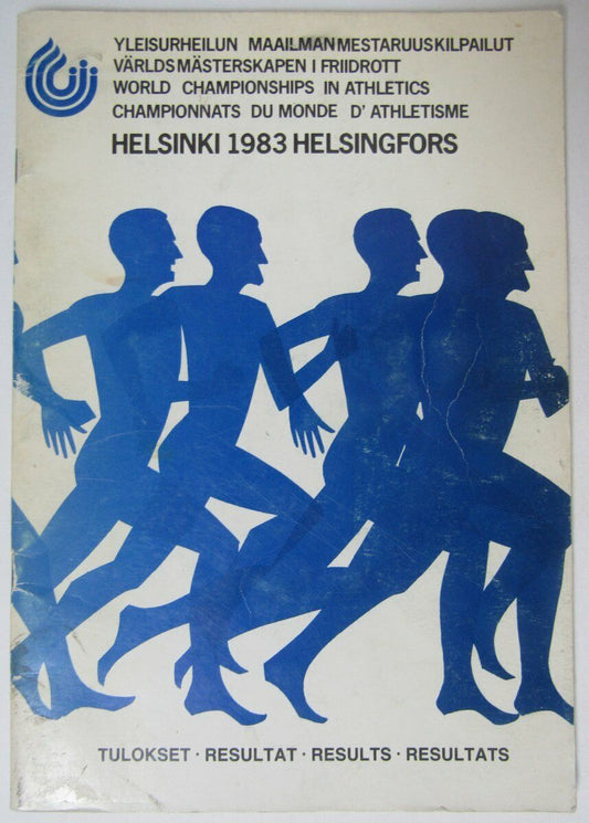 1983 World Track Championships Program  Helsinki Finland 146087