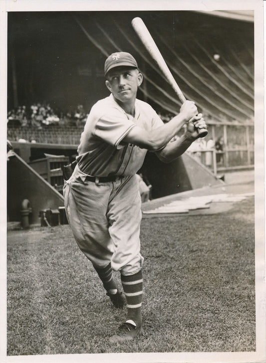 Dick Bartell 6x8 B/W 1937 Press Wire Photo New York Giants